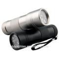 Flashlight Factory Supply Cheap Aluminum Portable Black Gel Nail 365nm 12 led uv Flashlight Torch